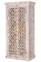 GINER Y COLOMER Armoire en bois de manguier blanc vieilli